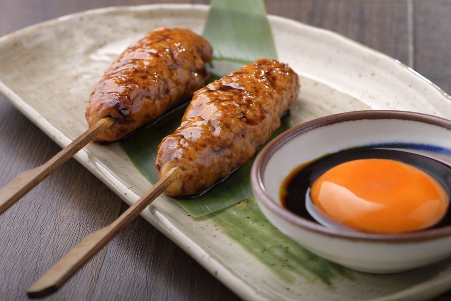 純系名古屋コーチン 月見つくね焼き